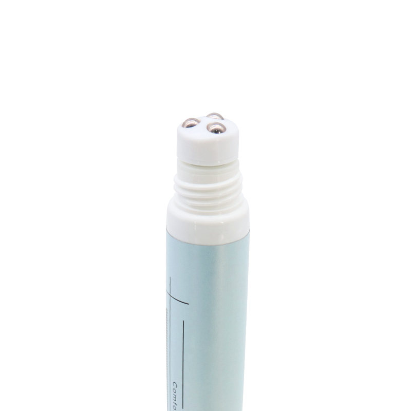 20g Plastic Cosmetic Eye Cream Tube With 3 Roller Ball Massager