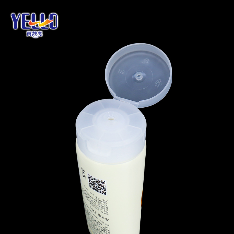 High Quality Yellow Packaging Plastic Face Wash Squeeze Tube