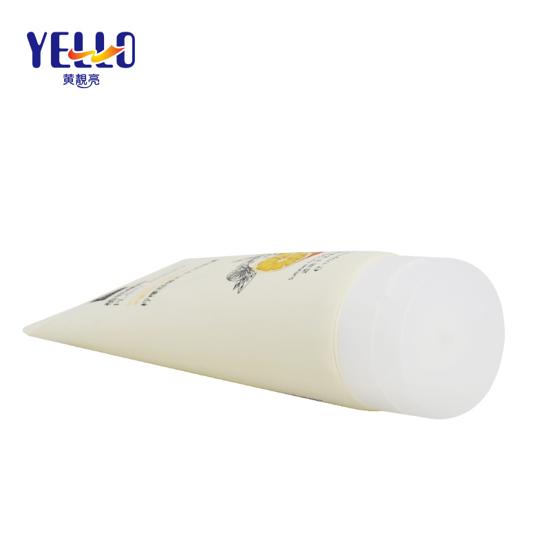 High Quality Yellow Packaging Plastic Face Wash Squeeze Tube
