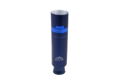 Blue Empty Packaging PE Plastic Face Wash Tube With Flip Top Cap