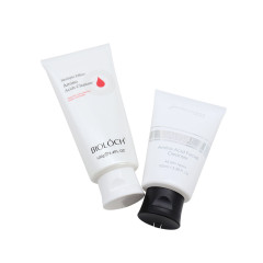 100ml White Plastic Hand Cream Tube With Black Flip Top Cap