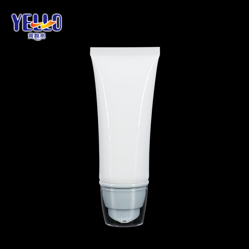 Factory Supply Gloss White Plastic Airless Foundation Lotion Tube