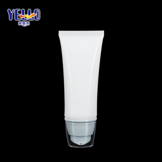 Factory Supply Gloss White Plastic Airless Foundation Lotion Tube