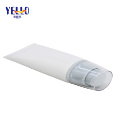 Factory Supply Gloss White Plastic Airless Foundation Lotion Tube
