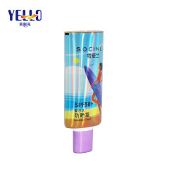 30ml Holographic Oval Cosmetic Cream Tube For Sunscreen