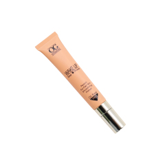 Luxury Orange Empty Plastic Eye Cream Squeeze Tube With Gold Applicator
