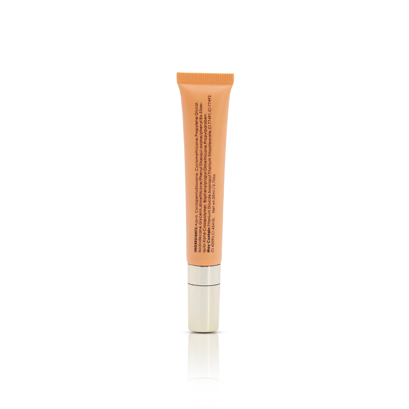 Luxury Orange Empty Plastic Eye Cream Squeeze Tube With Gold Applicator