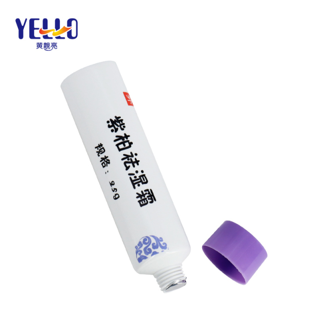 Custom Skincare Packaging Plastic Squeeze Hand Cream Tube With Screw Cap