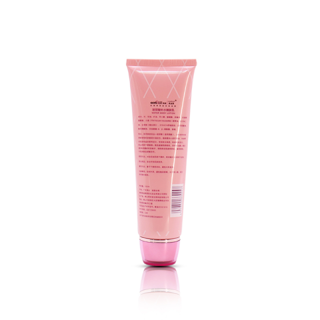 Customize Pink Body Moisturizing Lotion Packaging Tubes With Acrylic Cap