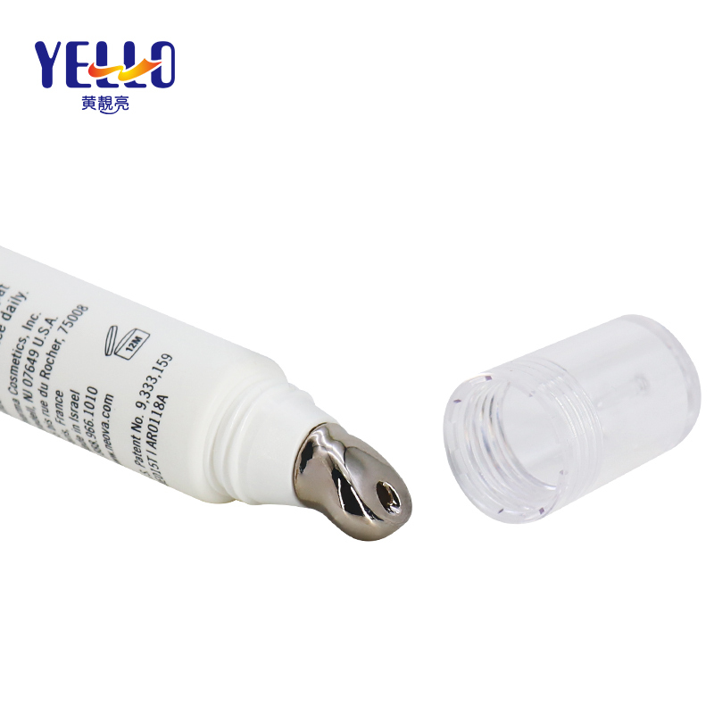 Custom Cosmetic Massage Eye Cream Squeeze Tube With Metal Applicator