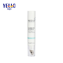 Custom Cosmetic Massage Eye Cream Squeeze Tube With Metal Applicator