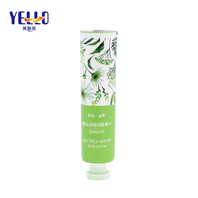 Fancy Laminated Natural Hand Cream Cosmetic Tubes With Octagonal Caps
