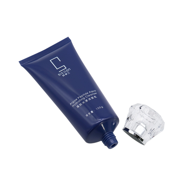 Luxury Facial Cleanser Empty Squeeze Tubes With Special Cap