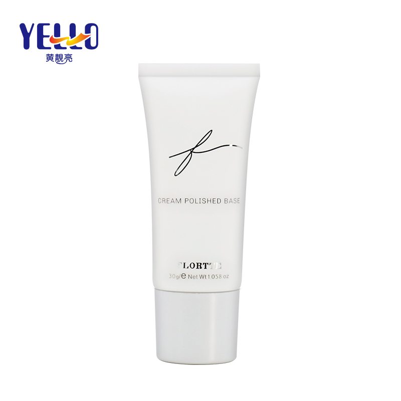 Matte Packaging White Plastic Soft Squeeze Makeup Tube With Smooth Nozzle