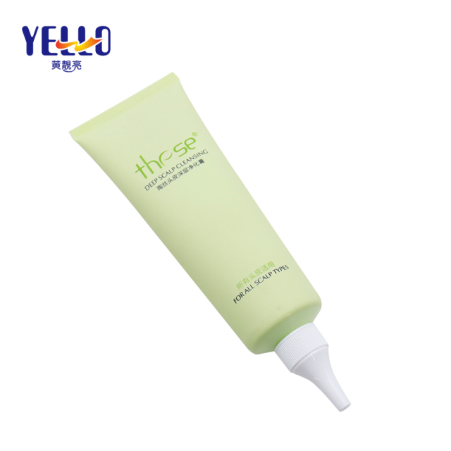 Fast Delivery Green Empty Plastic Squeeze Nozzle Tube For Hair Care