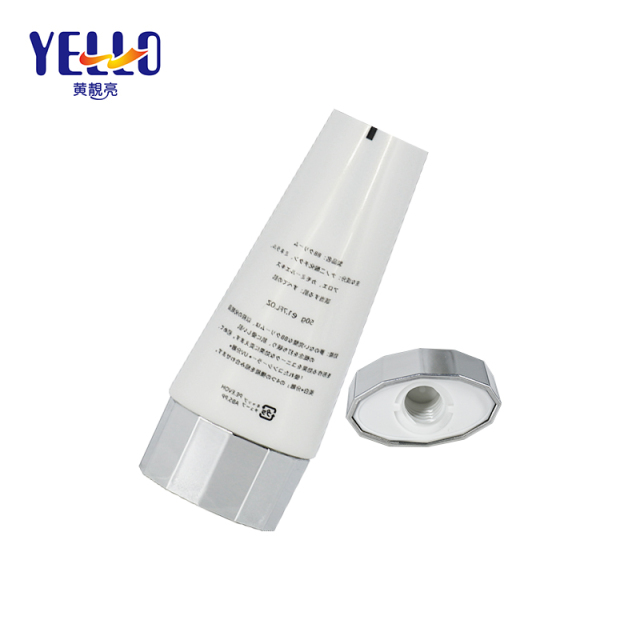 30g 50g Empty Plastic Sun Cream Lotion Cosmetic Squeeze Tubes With Silver Cap