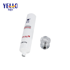 Skincare Packaging 100ml Plastic Lotion Tube With Acrylic Cap