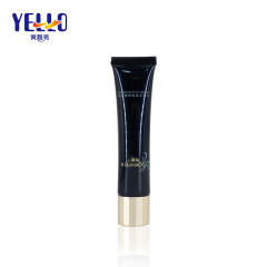 Wholesale Black Cosmetic Tube 20ml With Golden Double Wall Cap