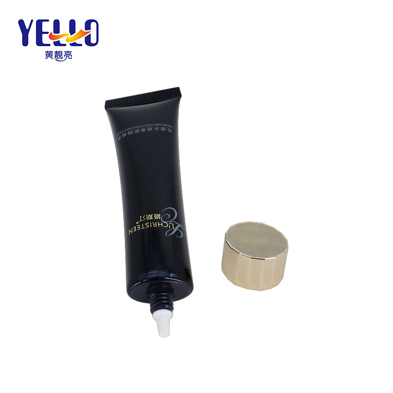 Wholesale Black Cosmetic Tube 20ml With Golden Double Wall Cap
