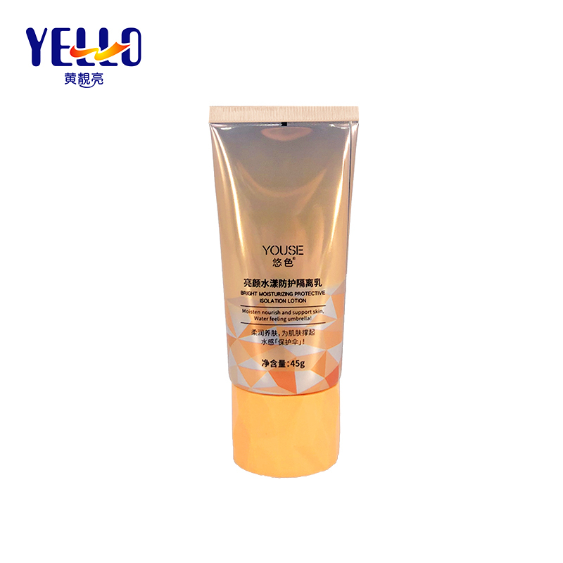 50ml Sun Block Tube Sunscreen Oval Cosmetic Packaging ABL Laminated Tube