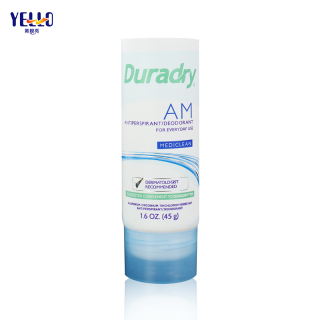 45g LDPE Round Cosmetic Packaging Squeeze Tubes For Deodorant