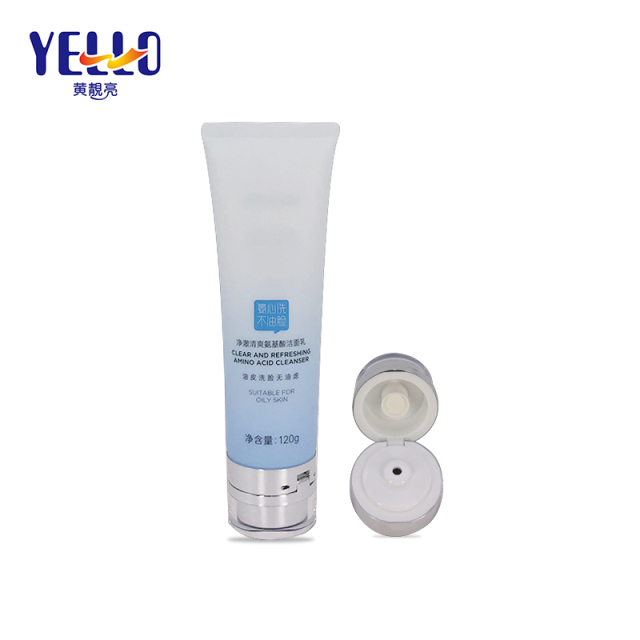 120g Gradient Blue Plastic Packaging Matte Soft Squeeze Tube 