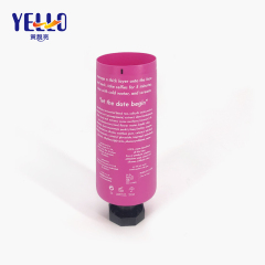 100g Pink Plastic Hand Cream Container Lotion Tube With Octagonal Cover
