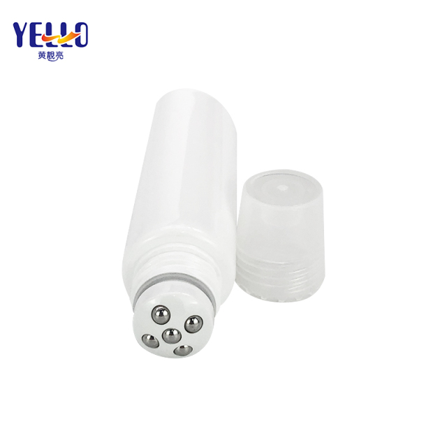 Plastic Empty Massage Cosmetic Containers Tube With Five Roller Balls