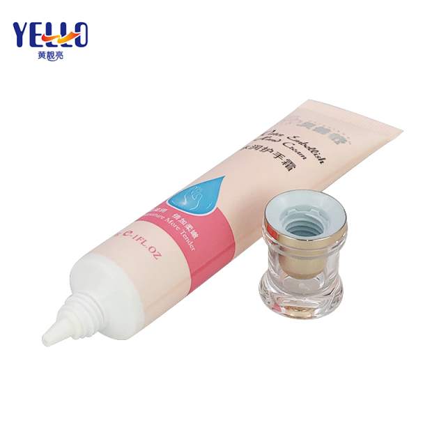30g 1OZ Pink Matte Cosmetic Squeeze Nozzle Tube With Acrylic Cap