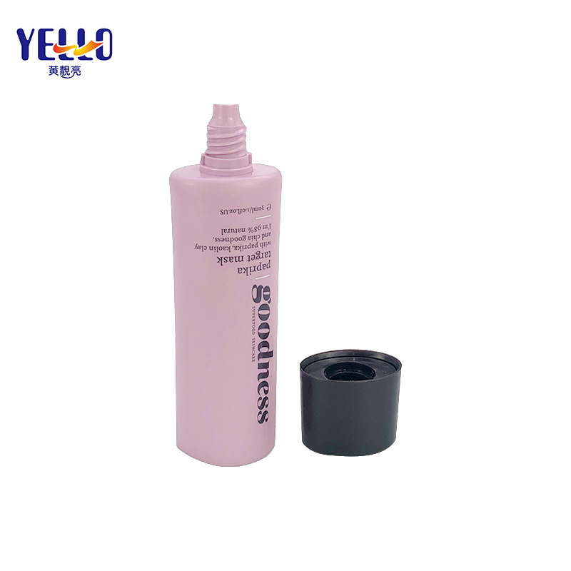 Custom 30Ml 1OZ Pink Cosmetic Soft Concealer Tubes With Offset Print