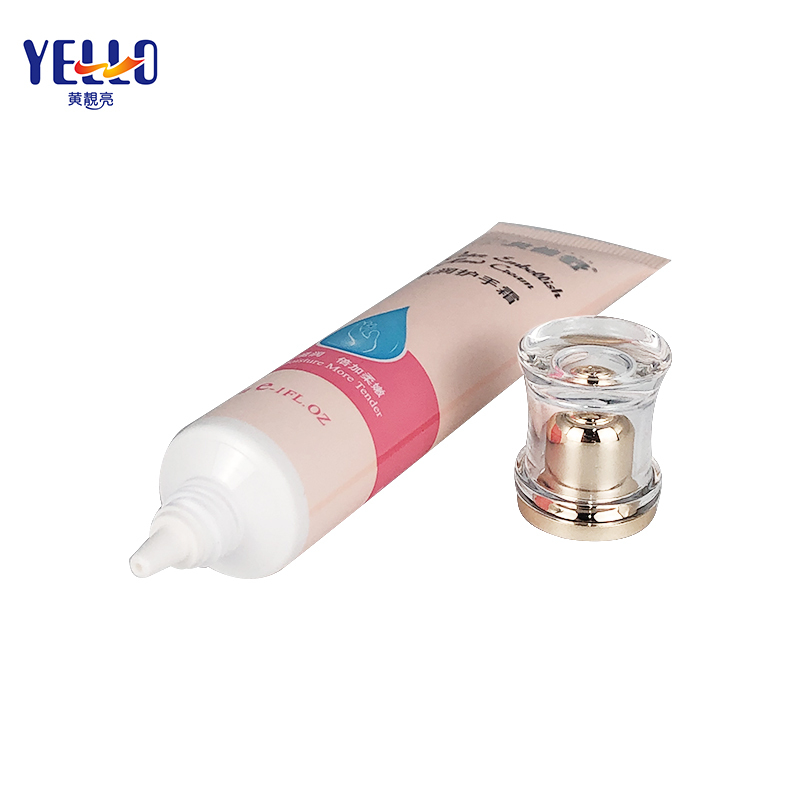 30g 1OZ Pink Matte Cosmetic Squeeze Nozzle Tube With Acrylic Cap