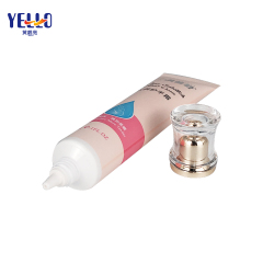 30g 1OZ Pink Matte Cosmetic Squeeze Nozzle Tube With Acrylic Cap