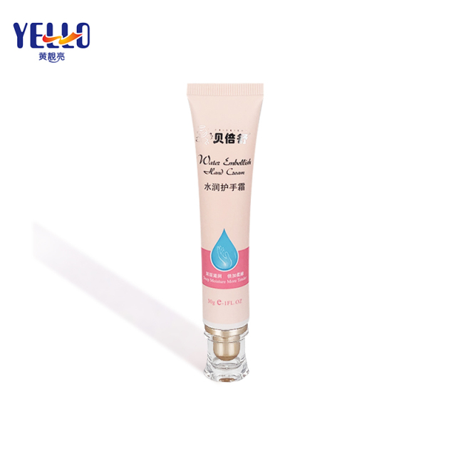 30g 1OZ Pink Matte Cosmetic Squeeze Nozzle Tube With Acrylic Cap