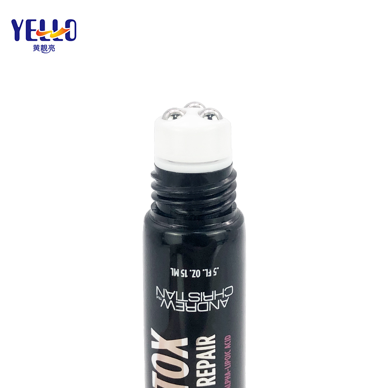 15ml 20ml LDPE Eye Cream Cosmetic Tubes With Three Roller Balls