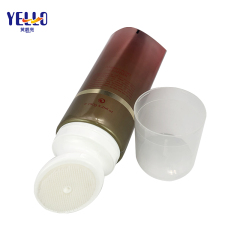 Laminated 150g Face Wash Cosmetic Squeeze Tube With Brush Applicator