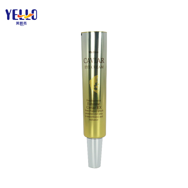 Luxury Gold Eye Cream Tubes, ABL Nozzle Cosmetic Packaging Tube