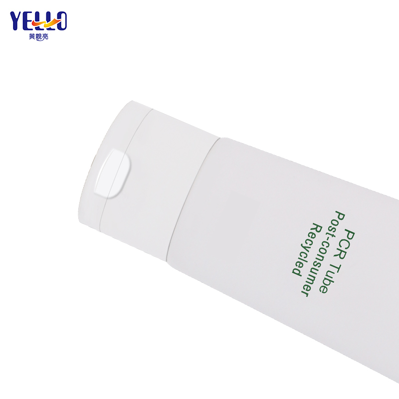 OEM Custom Matte White PCR Lotion Tubes Facial Cleanser Cosmetic Tubes
