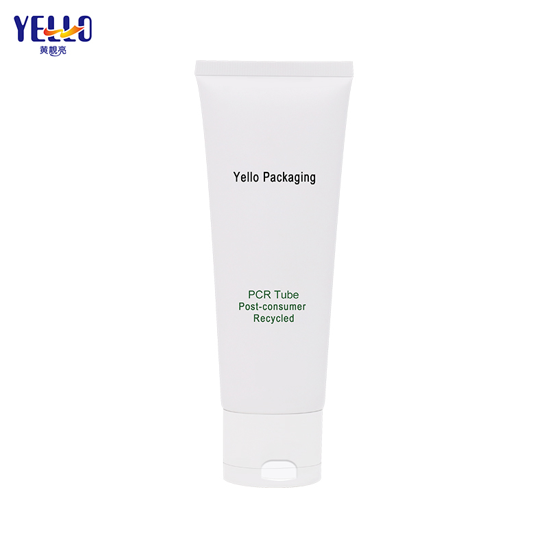 OEM Custom Matte White PCR Lotion Tubes Facial Cleanser Cosmetic Tubes