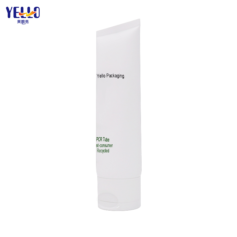 OEM Custom Matte White PCR Lotion Tubes Facial Cleanser Cosmetic Tubes