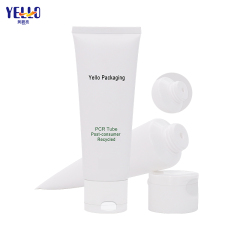 OEM Custom Matte White PCR Lotion Tubes Facial Cleanser Cosmetic Tubes