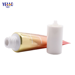 Fancy Laminated Pink 50ml Airless Pump Cosmetic Tube For Sunscreen