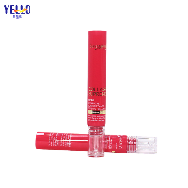 Red Eye Cream Tubes With Glass Nozzle Custom 15ml 20 ml Squeeze Tubes