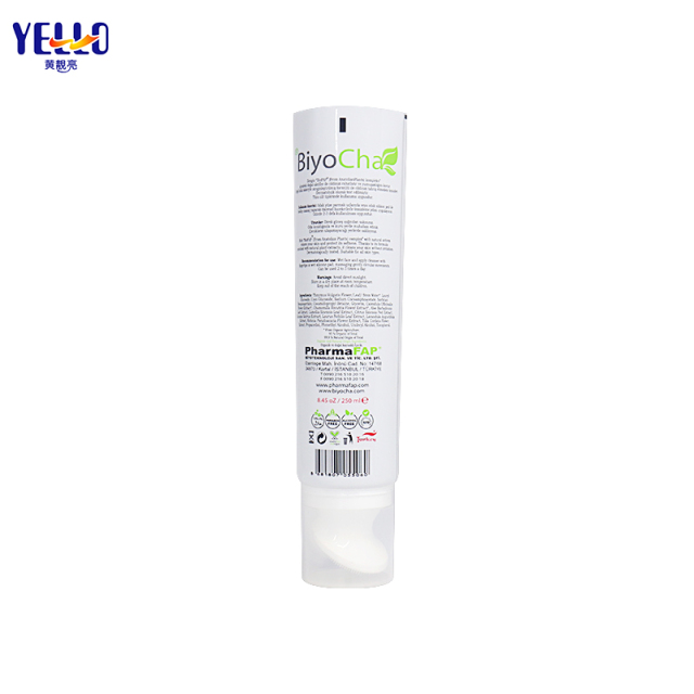 Custom 250ml Cosmetic Tubes Cream Squeeze Tube With Silicone Brush