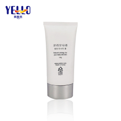 120ml 4 oz Refillable Squeeze Tube Packaging With Matte Silver Cap