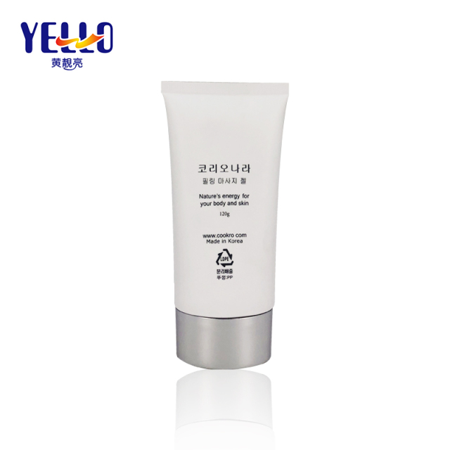 120ml 4 oz Refillable Squeeze Tube Packaging With Matte Silver Cap