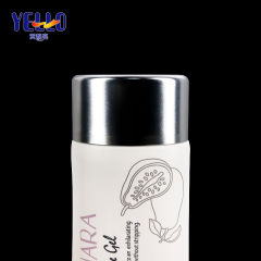 120ml 4 oz Refillable Squeeze Tube Packaging With Matte Silver Cap