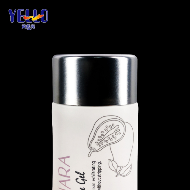 120ml 4 oz Refillable Squeeze Tube Packaging With Matte Silver Cap