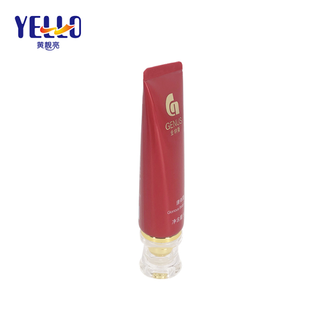 Red 50g Body Cream Tube Squeeze Tube Packaging For Cosmetics