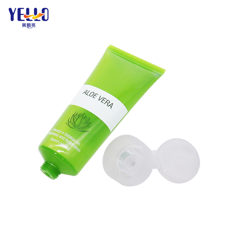 Custom PCR / Kraft Paper Cosmetic Squeeze Tubes For Cream Or Lotion