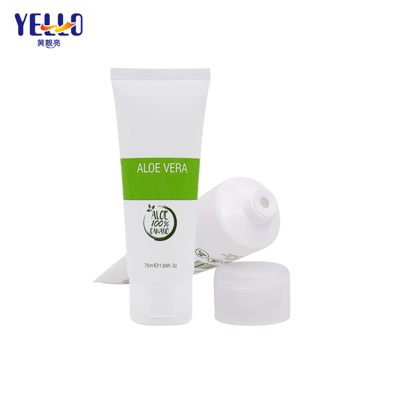 Custom PCR / Kraft Paper Cosmetic Squeeze Tubes For Cream Or Lotion